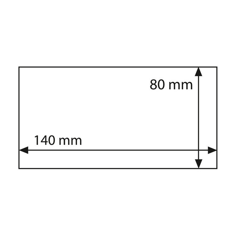Fundas protectoras para billetes de banco basic 140  (paquete x 50 unidades)